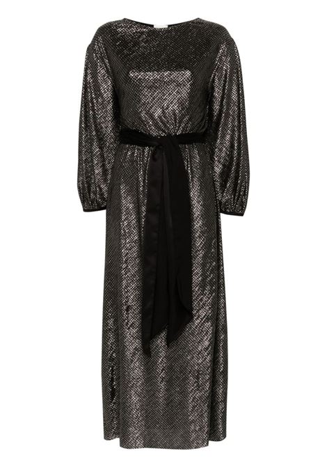 Silver belted maxi dress Forte forte - women